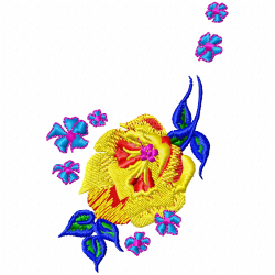 Flowers And Tree Embroidery Design 9 Flowers And Tree Embroidery Design 9